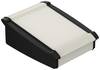Bopla Alu-Topline ATPH-IP 2385-0150 SET Pult-Gehäuse (L x B x H) 232.60 x 150 x 86.20 mm Aluminium, ABS Natur, Schwarz (RAL 9005) 1 St.