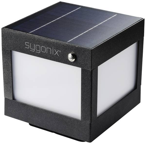 Sygonix  SY-5593808 Solar-Außenwandleuchte  SMD LED LED fest eingebaut 3 W Schwarz