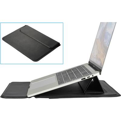 Renkforce Notebook Hülle Passend für maximal: 34,5 cm (13,6") Schwarz integrierter Laptop-Stand