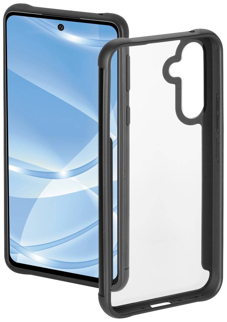 HAMA Metallic Frame Cover Samsung Galaxy A54 Transparent, Schwarz
