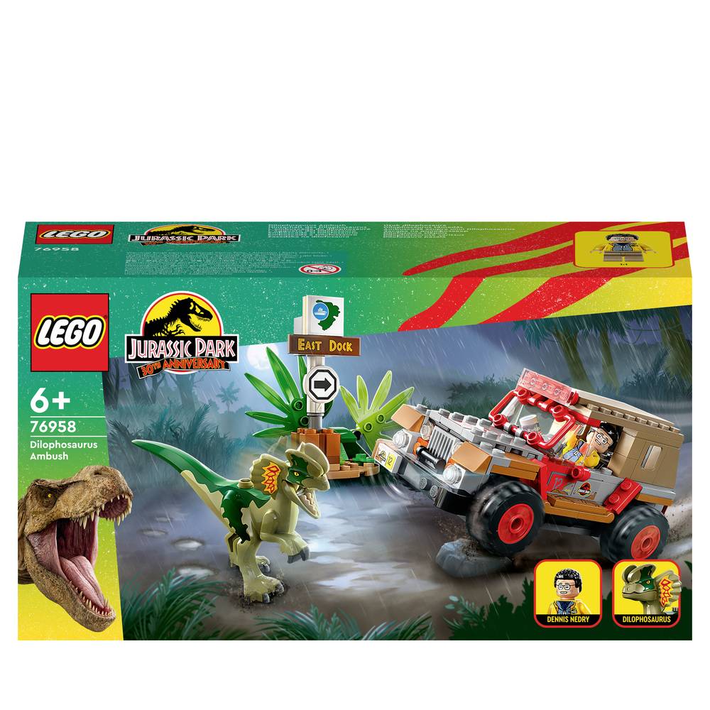 LEGO® JURASSIC WORLD™ 76958 Inhoud van de dilophosaurus
