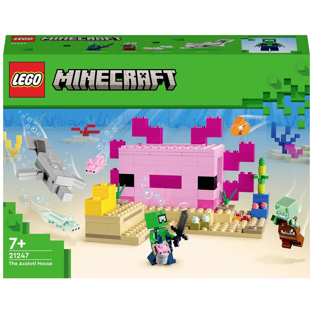 LEGOÂ® MineCraft 21247 Het Axolotl-huis
