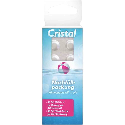 Cristal 287103 Nachfüllpackung Sauerst.pH Wassertestgerät Sauerstoff 60 St.
