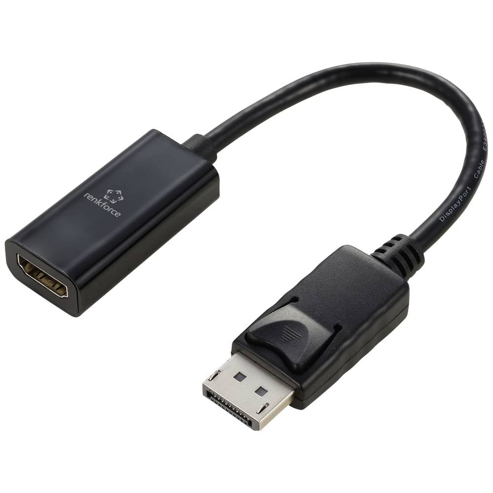 Renkforce RF-5596324 DisplayPort Converter [1x DisplayPort stekker 1x HDMI-bus] Zwart DisplayPort 1.
