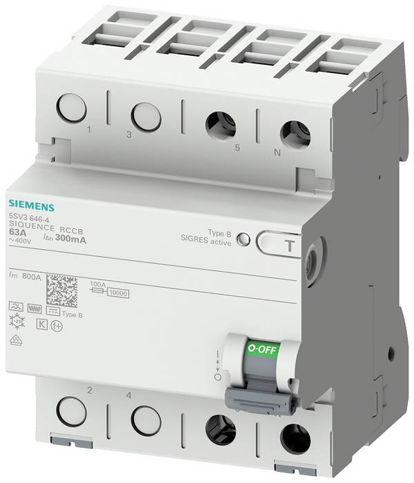 Siemens 5SV33224 5SV3322-4 Fehlerstrom-Schutzschalter B 2polig 25 A 0.03 A