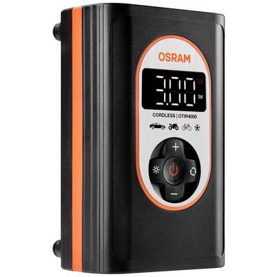 Tragbarer Osram Luftkompressor mit digitalem Display, zeigt 3,00 bar an. Geeignet für Autos, Motorräder, Fahrräder und Bälle.
