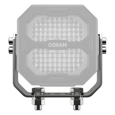 Ein quadratischer LED-Scheinwerfer der Marke OSRAM mit stabiler Halterung, geeignet für den Einsatz in Fahrzeugen oder industriellen Anwendungen.