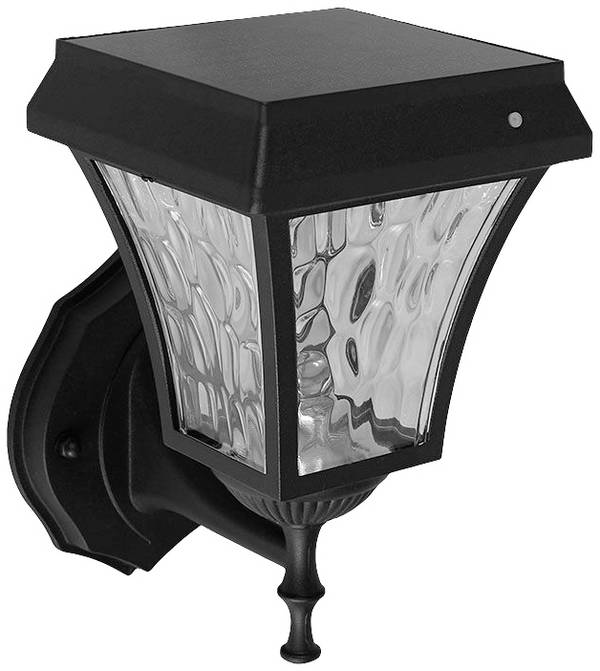 V-TAC 2889 VT-982-S Solar-Wandlampe    LED LED 2.00 W Schwarz (matt)