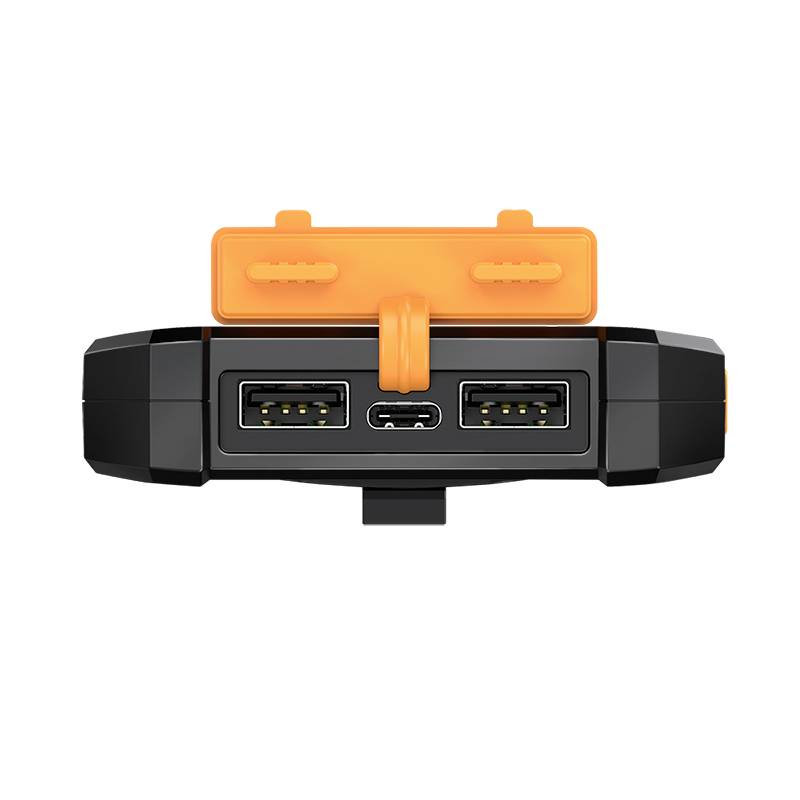 LogiLink Solar Powerbank 6000 mAh, Taschenlampe, 2x USB-A-3