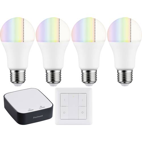 Paulmann 50124+50134+50135 LED EEK F (A - G) E27 9 W Warmweiß (Ø x H) 60 mm x 118 mm app-gesteuert 1 Set