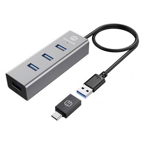 Thumbnail - GrauGear G-HUB4-AC USB-Hub 4 Port USB-A USB 3.0 5 GBit/s mit USB-C® Stecker Mehrfarbig G-HUB4-AC