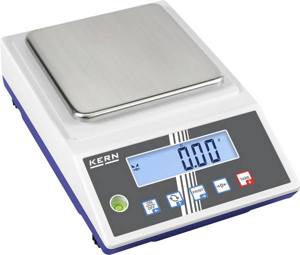 Kern PCB 1000-2 Präzisionswaage Wägebereich (max.) 1.2 kg Ablesbarkeit 0.01 g über Steckernetzteil, batteriebetrieben Grauweiß, Dunkelblau