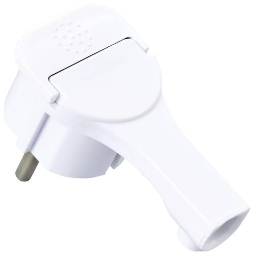 Sygonix SY-5598172 Schutzkontakt-Flachstecker Kunststoff 250 V/AC Weiß