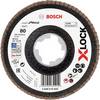 Bosch Accessories Fächerschleifscheibe Durchmesser 125 mm Bohrungs-Ø 22.23 mm Körnung (num) 80 Stahl, Edelstahl 10 St.