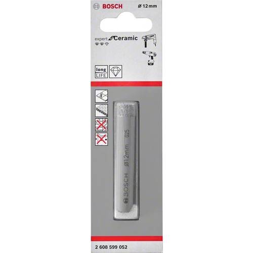 Bosch Accessories 2608599052 Glas- und Fliesenbohrer 12 mm Gesamtlänge 66 mm 1 St.