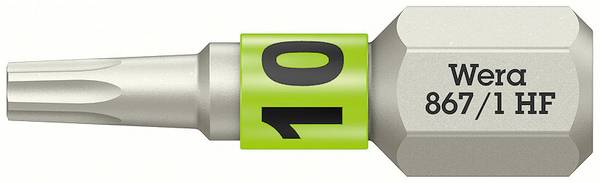 Wera 05066140001 867/1 Torx-Bit Antrieb: 1/4" (6.3 mm) Abtrieb: TORX TX 10 25 mm