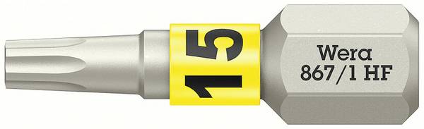 Wera 05066141001 867/1 Torx-Bit Antrieb: 1/4" (6.3 mm) Abtrieb: TORX TX 15 25 mm