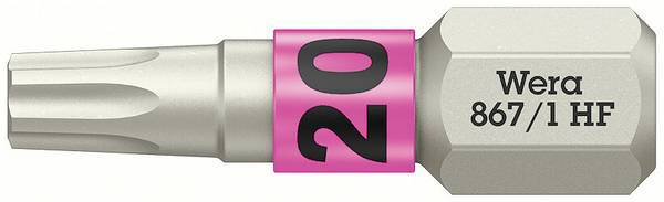 Wera 05066142001 867/1 Torx-Bit Antrieb: 1/4" (6.3 mm) Abtrieb: TORX TX 20 25 mm