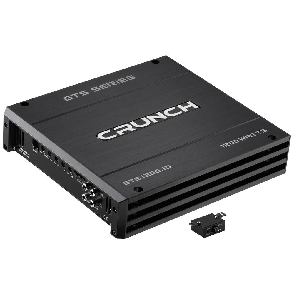 Crunch GTS1200.1D Digitale versterker 1-kanaals 1200 W Volume-bass-treble control Geschikt voor (aut