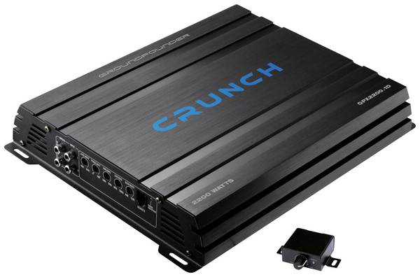 Crunch GPX2200.1D2 1-Kanal Digital Endstufe 2200 W Lautstärke-/Bass-/Höhen-Regelung Passend für (Auto-Marke): Universal
