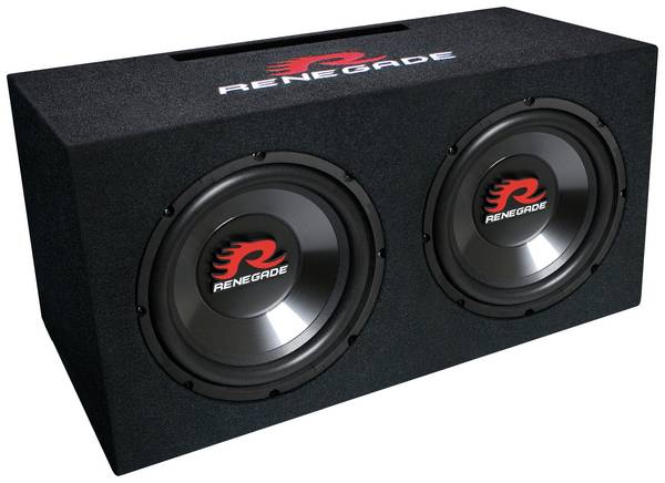 Renegade RXV1002 Auto-Subwoofer passiv 1000 W
