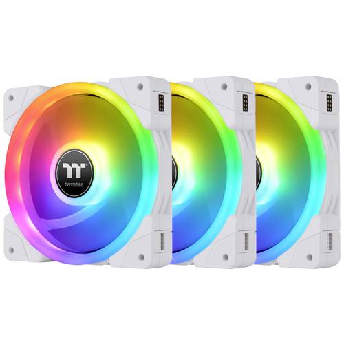 Thermaltake CL-F161-PL12SW-A PC-Gehäuse-Lüfter Weiß, Transparent, RGB (B x H x T) 120 x 120 x 25 mm inkl. RGB-Beleuchtun...