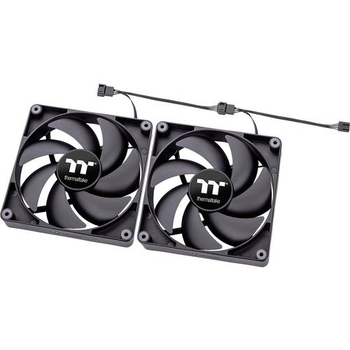 Thermaltake CL-F147-PL12BL-A PC-Gehäuse-Lüfter Schwarz (B x H x T) 120 x 120 x 25 mm