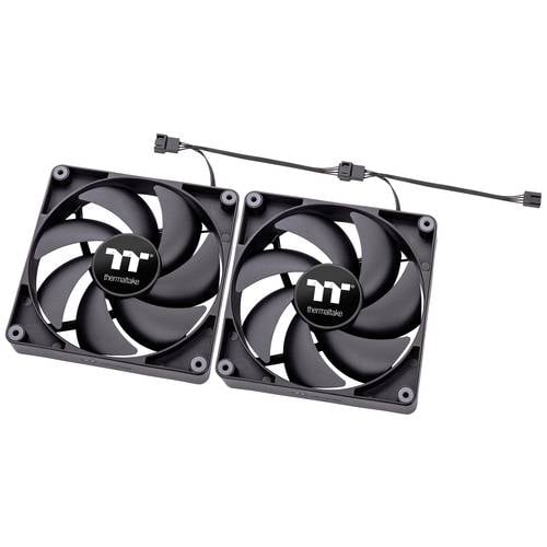 Thermaltake CL-F148-PL14BL-A PC-Gehäuse-Lüfter Schwarz (B x H x T) 140 x 140 x 25 mm