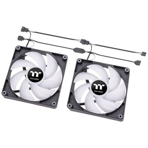 Thermaltake CL-F149-PL12SW-A PC-Gehäuse-Lüfter Schwarz, Transparent, RGB (B x H x T) 120 x 120 x 25 mm