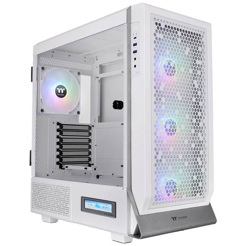 Thumbnail - Thermaltake CA-1X5-00M6WN-00 Midi-Tower Gaming-Gehäuse Weiß 4 Vorinstallierte LED Lüfter, Seitenfenster