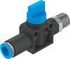 FESTO Absperrventil 153480 HE-3-1/4-QS-8 5.57 bis 6 bar 1 St.
