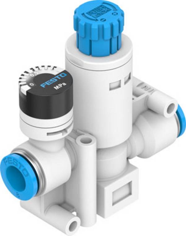 FESTO Druckregler 8086004 VRPA-CM-Q6-E QS-6  Gehäusematerial PBT Dichtungsmaterial NBR 1 St.