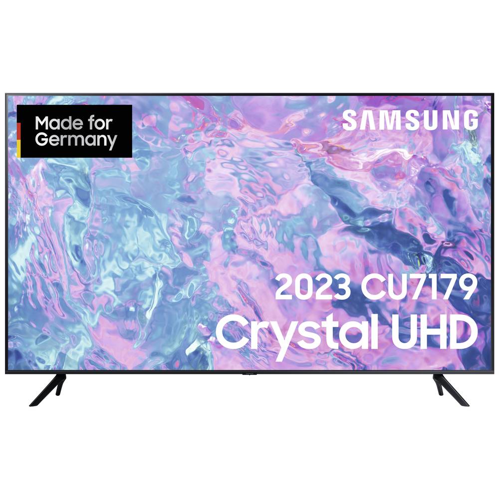 Samsung GU43CU7179UXZG LED-TV 108 cm 43 inch Energielabel G (A - G) CI+*, DVB-C, DVB-S2, DVB-T2 HD, Smart TV, UHD, WiFi Zwart
