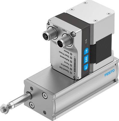 FESTO Elektrozylindereinheit EPCE-TB-45-50-FL-ST-M-H1-PLK-AA 8101542 Hublänge 50 mm Schubkraft 85 N 24 V 1 St.
