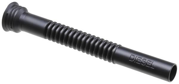 Auslaufrohr L.275mm flex.schwarz HÜNERSDORFF