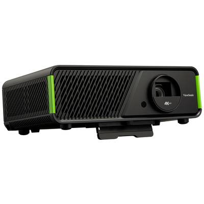 Ein schwarzer 4K-Projektor mit dem Markennamen an der Seite, geeignet für hochauflösende Projektionen in Heimkino oder Büro.