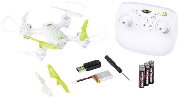 Carson Modellsport X4 Quadcopter 210 2.4G 100% RTF Quadrocopter RtF Weiß