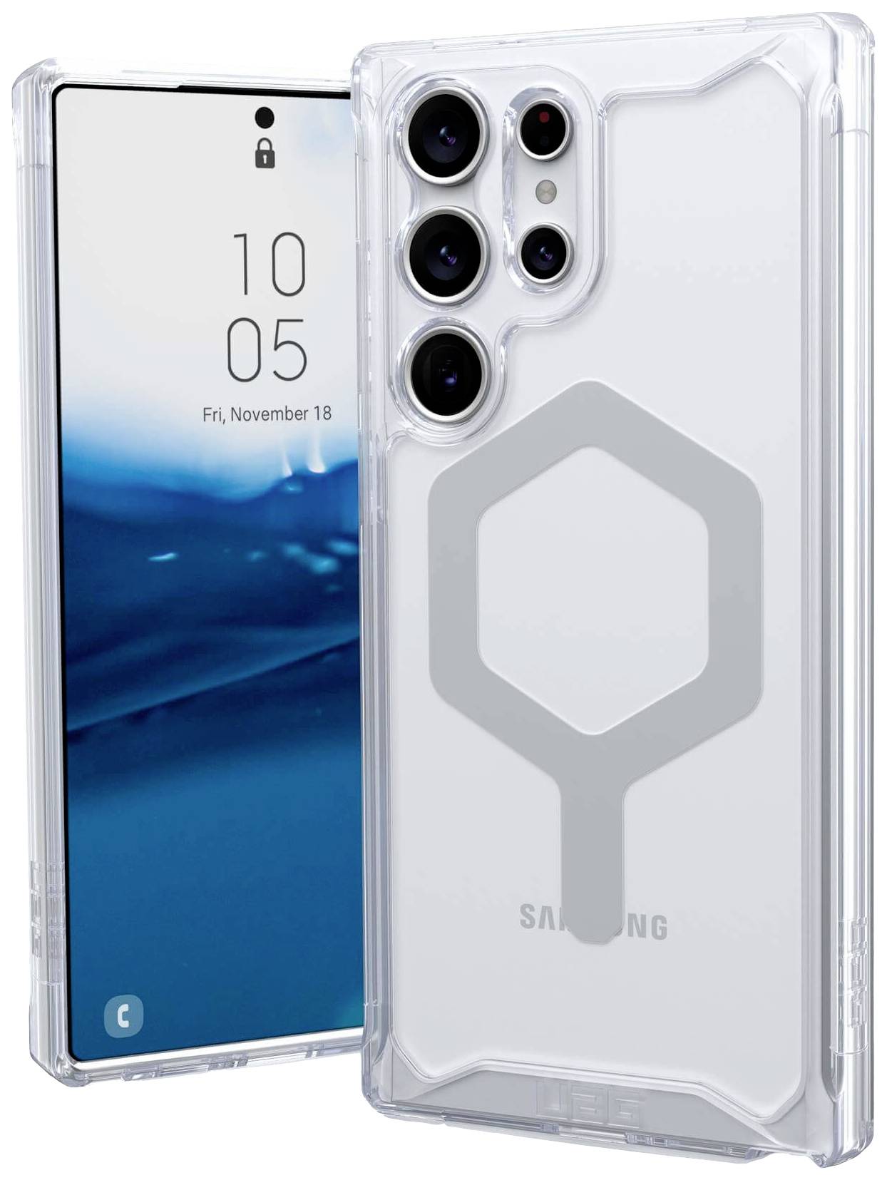 URBAN ARMOR GEAR Plyo Pro Outdoorcase Samsung Galaxy S23 Ultra Transparent