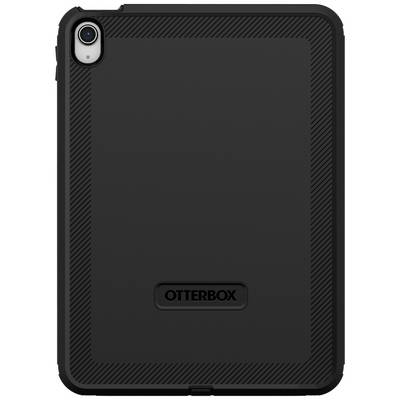 Eine schwarze OtterBox-Schutzhülle in robustem Design, passend für ein Tablet.