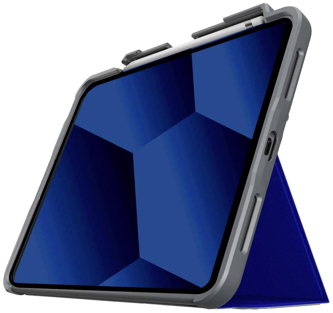 STM GOODS Dux Plus BookCase Passend für Apple-Modell: iPad 10.9 (10. Generation) Blau, Transpar