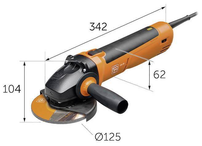 Fein CG 15-125 BL 72226760000 Winkelschleifer 125 mm 1500 W 230 V 