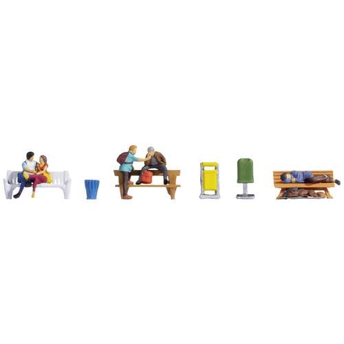 NOCH H0 Menschen auf Bänken 15238 Fertigmodell