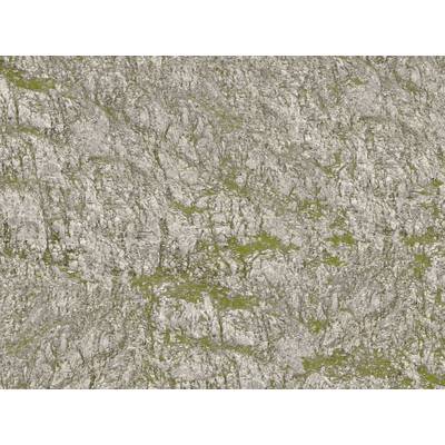 Raues Felsgestein mit vereinzelten Flechten und Moosbewuchs, zeigt eine natürliche, unregelmäßige Textur in grauen und grünen Tönen.