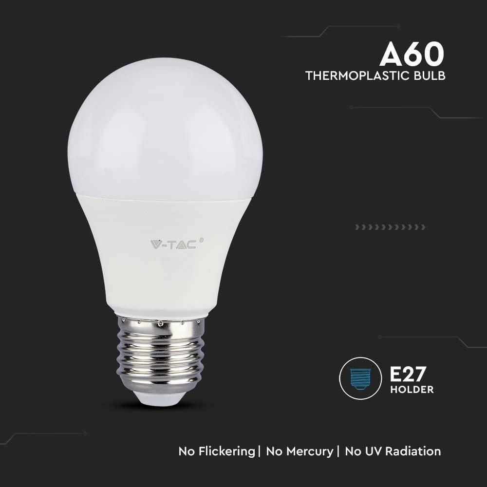 V-TAC 21177 LED EEK F (A - G) E27 Glühlampenform 11 W = 75 W Warmweiß (Ø x H) 60 mm x 110 mm 1 St.-9