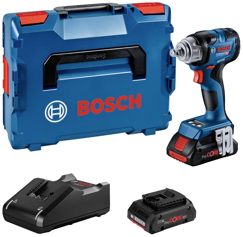 Bosch Professional GDS 18V-330 HC 06019L5002 Mutterdragare batteri 18 V Li-Ion inkl. 2x batterier, inkl. laddare, inkl. väska