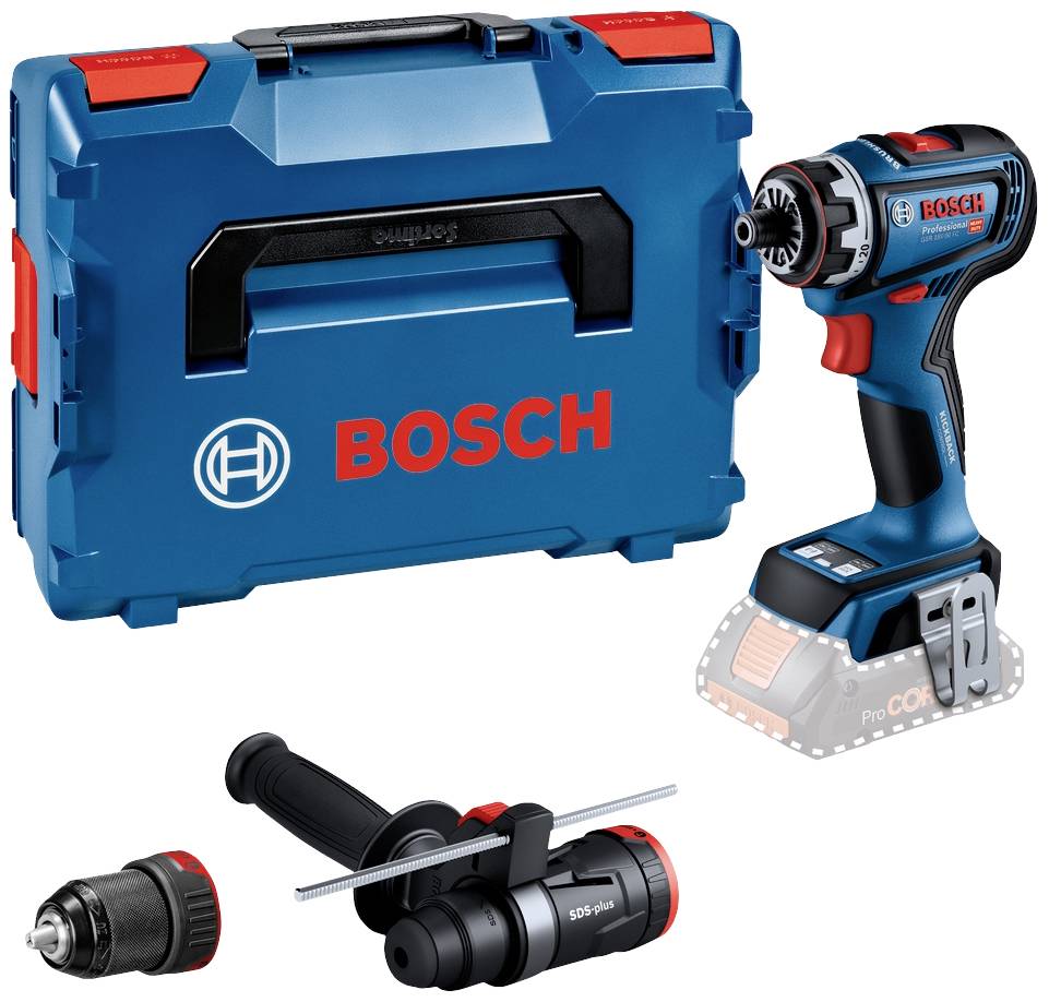 Bosch Professional GSR 18V-90 FC 06019K6204 Borrskruvdragare batteri 18 V Li-Ion exkl. batteri/laddare, Utan laddare, inkl. väska