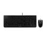 CHERRY DC 2000 USB Tastatur, Maus-Set Taschenrechnerfunktion Belgisch, AZERTY Schwarz