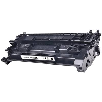 Schwarze Tonerkartusche mit der Aufschrift 'CF226A', geeignet für bestimmte Druckermodelle. Batterierichtlinien-Symbol sichtbar.