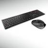 CHERRY DW 9500 Slim Funk Tastatur, Maus-Set Belgisch, AZERTY Schwarz, Grau