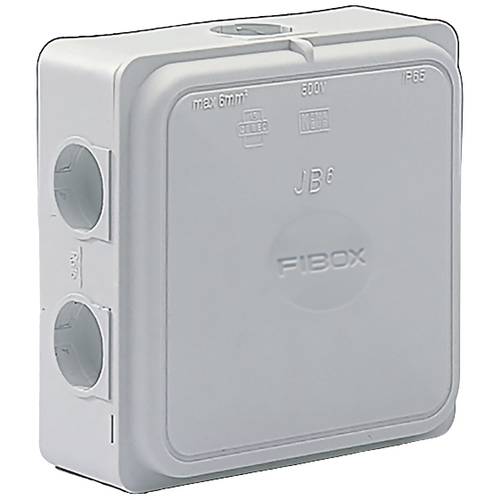 Thumbnail - Fibox 8600672 Abzweigkasten (L x B x H) 110 x 110 x 49 mm Grau (RAL 7035) IP65 1 St.
